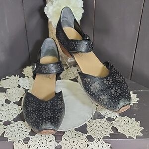 RIEKER black sandals womens size 40